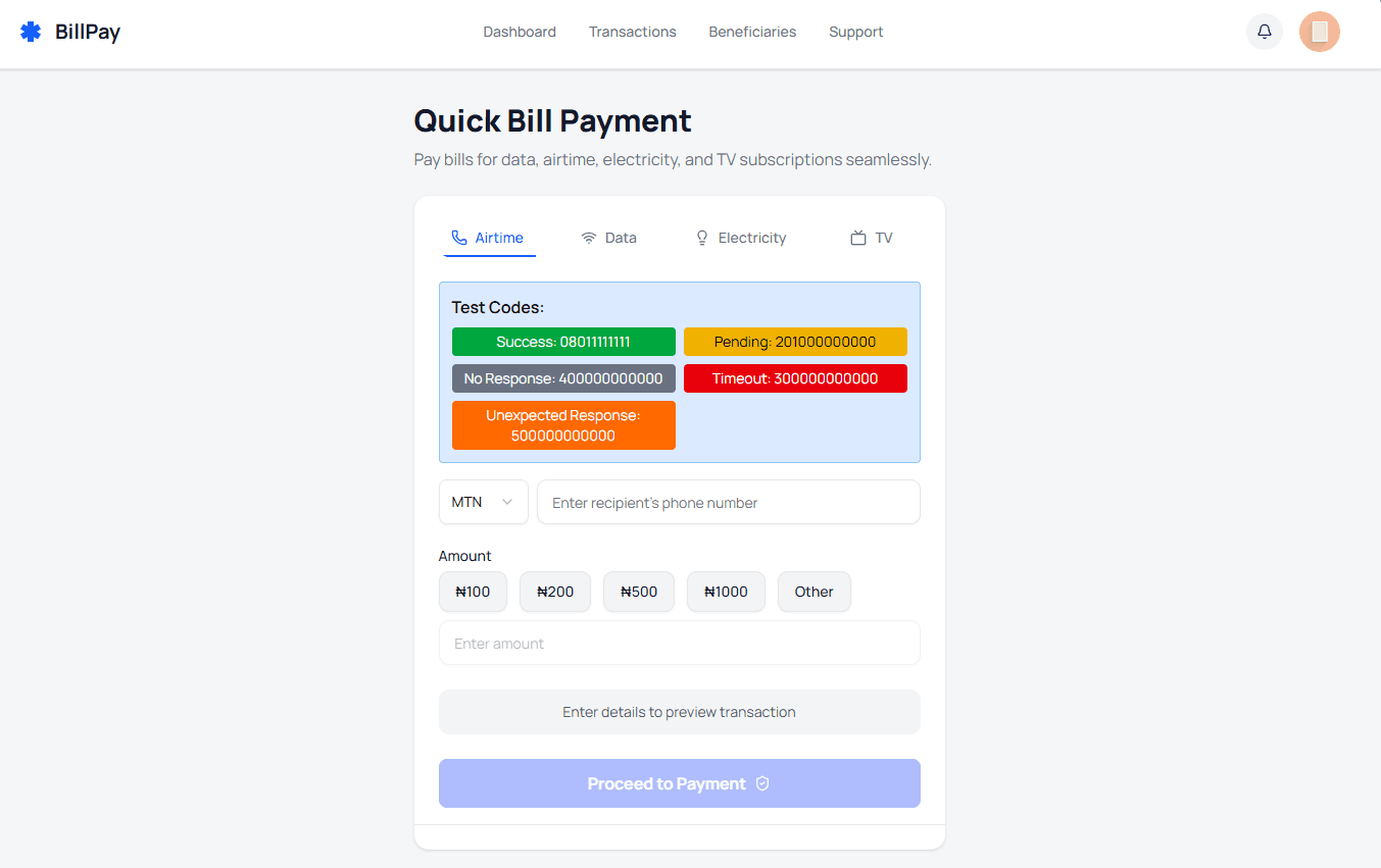 BillPay Platform